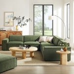 Picture of 3/4/5/6-Piece Fabric Upholstered Modular Sectional