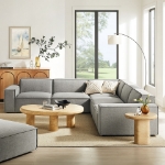 Picture of 3/4/5/6-Piece Fabric Upholstered Modular Sectional