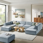 Picture of 3/4/5/6-Piece Fabric Upholstered Modular Sectional