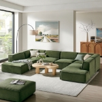 Picture of 3/4/5/6-Piece Fabric Upholstered Modular Sectional