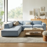 Picture of 3/4/5/6-Piece Fabric Upholstered Modular Sectional