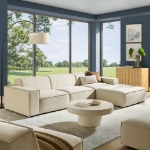 Picture of 3/4/5/6-Piece Fabric Upholstered Modular Sectional