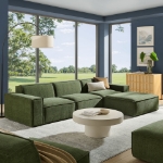 Picture of 3/4/5/6-Piece Fabric Upholstered Modular Sectional