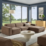 Picture of 3/4/5/6-Piece Fabric Upholstered Modular Sectional