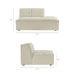 Picture of 3/4/5/6-Piece Fabric Upholstered Modular Sectional