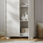 Picture of 38.2"W x 79.1"H Storage Cabinet in Ash or Black