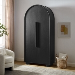 Picture of 38.2"W x 79.1"H Storage Cabinet in Ash or Black