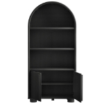 Picture of 38"W x 78.7"H Cabinet Bookcase in Ash or Black Oak