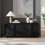 Picture of 63"W x 26.4"H 4-Door Sideboard Cabinet in Ash or Black Oak