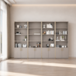 Picture of Tortora Finish Wall Unit With Gold Trim / With Crown / With Gold Trim and Crown Per Unit