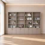 Picture of Tortora Finish Wall Unit With Gold Trim / With Crown / With Gold Trim and Crown Per Unit