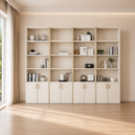 Picture of Betulla Finish Wall Unit With Gold Trim / With Crown / With Gold Trim and Crown Per Unit