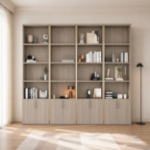 Picture of Tiglio Finish Wall Unit With Gold Trim / With Crown / With Gold Trim and Crown Per Unit