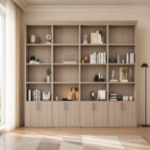 Picture of Tiglio Finish Wall Unit With Gold Trim / With Crown / With Gold Trim and Crown Per Unit