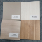 Picture of Tiglio Finish Wall Unit With Gold Trim / With Crown / With Gold Trim and Crown Per Unit