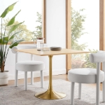 Picture of 48", 36",  28", 24" Square Wood Dining Table