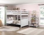 Picture of Twin/Twin or Full/Full Bunk Bunk Bed in White, Grey and Blue Finish