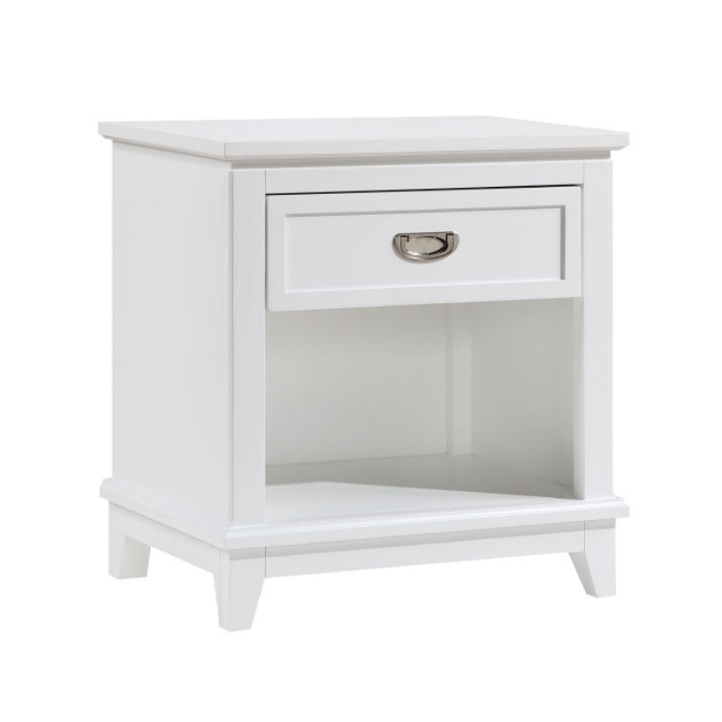 Picture of Nightstand in White, Grey and Blue Finish
