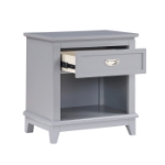 Picture of Nightstand in White, Grey and Blue Finish