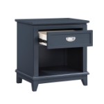 Picture of Nightstand in White, Grey and Blue Finish