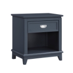 Picture of Nightstand in White, Grey and Blue Finish