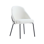 Picture of White Leatherette Dining Chair with Gold Legs or Black Legs