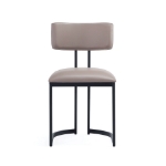 Picture of Cream Leather with a Metal Frame Dining Chair