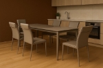 Picture of 55-79" Extendable Dining Table Grey