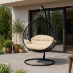 Picture of Two-Person Seater Hanging Swing Chair with Teardrop Design