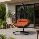 Picture of Two-Person Seater Hanging Swing Chair with Teardrop Design