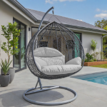 Picture of Two-Person Seater Hanging Swing Chair with Teardrop Design