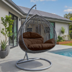 Picture of Two-Person Seater Hanging Swing Chair with Teardrop Design