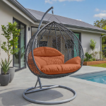 Picture of Two-Person Seater Hanging Swing Chair with Teardrop Design