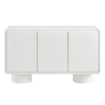 Picture of 63"W, 55"W, 38"W - 2,3 or 4-Door Curved Wood Accent Cabinet in White, Oak and Walnut finish