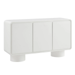 Picture of 63"W, 55"W, 38"W - 2,3 or 4-Door Curved Wood Accent Cabinet in White, Oak and Walnut finish