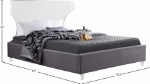 Picture of 54" Acrylic Headboard and Legs Velvet Bed