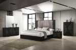Picture of Black Dresser and Mirror, Chest, Nightstand Bedroom set
