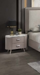 Picture of Light Taupe Dresser and Mirror, Chest, Nightstand Bedroom set