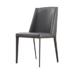 Picture of Slate Gray Eco-Leather Slim Leg Dining Chair