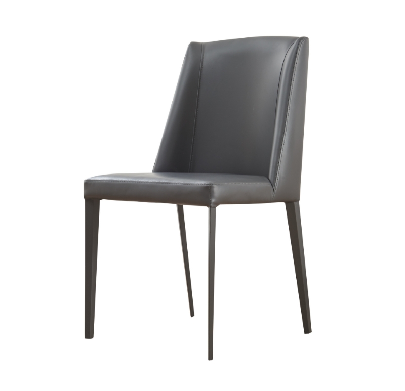 Picture of Slate Gray Eco-Leather Slim Leg Dining Chair