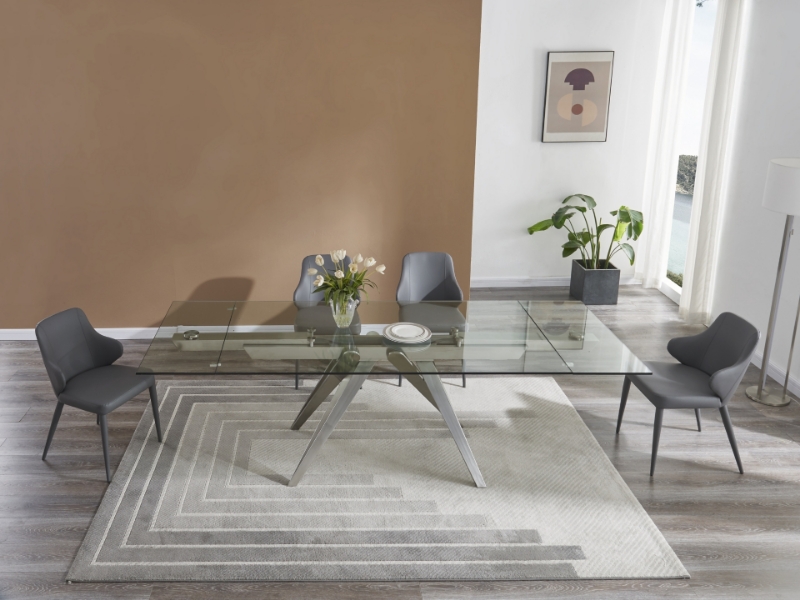 Picture of 7Pc and 9Pc Strata Glass Extension Dining Set