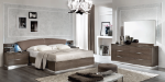 Picture of Natural And Brown Double Dresser and Mirror