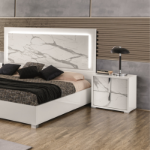 Picture of Beige, White and Dark Oak Gray(50% OFF) Two Drawer Night Stand
