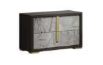 Picture of Pearl Brown (50% OFF) Two Drawer Night Stand