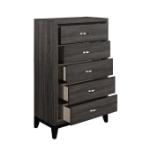 Picture of 31"L x 50.5"H White And Gray Finish Faux wood Chest