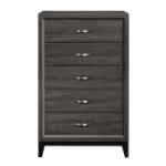 Picture of 31"L x 50.5"H White And Gray Finish Faux wood Chest
