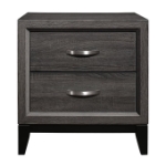 Picture of White And Gray Finish Faux wood Night Stand
