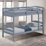 Picture of Twin Bunk Bed White, Grey And Espresso