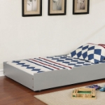 Picture of Twin Bunk Bed White, Grey And Espresso
