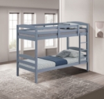 Picture of Twin Bunk Bed White, Grey And Espresso
